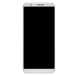 Дисплей (екран) Huawei FIG-LX1 P Smart, High quality, Без рамки, З сенсорним склом, Білий