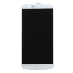 Дисплей (екран) LG K410 K10 3G Dual Sim / K420N K10 LTE / K430 K10 LTE Dual Sim, Original (PRC), З сенсорним склом, З рамкою, Білий