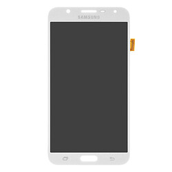 Дисплей (екран) Samsung J701F Galaxy J7 Neo, З сенсорним склом, Без рамки, OLED, Білий