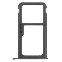 Держатель SIM-карты Huawei Ascend P10, С разъемом на карту памяти, Черный