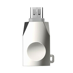 OTG Hoco UA10, MicroUSB, Серебряный