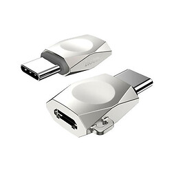 Адаптер Hoco UA8, MicroUSB, Type-C, Срібний