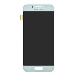 Дисплей (екран) Samsung A320 Galaxy A3 Duos, З сенсорним склом, Блакитний