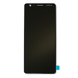 Дисплей (экран) Nokia 3.1 Dual Sim, High quality, С сенсорным стеклом, Без рамки, Черный