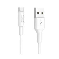USB кабель Hoco X25 Soarer, MicroUSB, 1.0 м., Белый