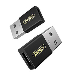 Адаптер Remax RA-USB3, Type-C, USB, Original, Чорний