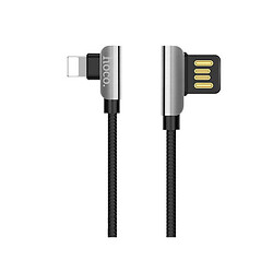 USB кабель Hoco U42 Exquisite Steel Apple iPhone SE 2022 / iPhone 14 Pro Max / iPhone 14 Plus / iPhone 14 Pro / iPhone 14 / iPhone 13 Pro / iPhone 13 Mini / iPhone 13 / iPhone 13 Pro Max / iPhone 12 Mini / iPhone 12 Pro Max, Lightning, 1.2 м., Черный