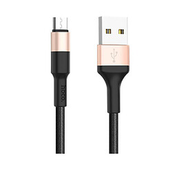 USB кабель Hoco X26 Xpress Charging, MicroUSB, 1.0 м., Чорний