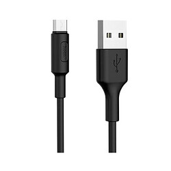 USB кабель Hoco X25 Soarer, MicroUSB, 1.0 м., Черный