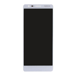 Дисплей (экран) Nokia 3.1 Dual Sim, С сенсорным стеклом, Белый