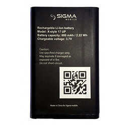 Акумулятор Sigma X-Style 17 UP, Original