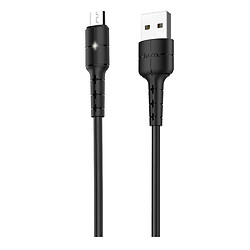 USB кабель Hoco X30 Star Charging, MicroUSB, 1.2 м., Черный