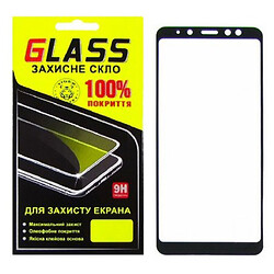 Захисне скло Samsung A730 Galaxy A8 Plus, G-Glass, 2.5D, Чорний