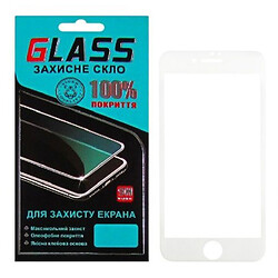 Захисне скло Apple iPhone 7 / iPhone 8 / iPhone SE 2020, F-Glass, 4D, Білий