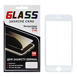 Захисне скло Apple iPhone 6 / iPhone 6S, F-Glass, 5D, Білий