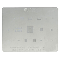 Трафарет Amaoe BGA Mi:6 0.12 мм Xiaomi Mi Note 3 / Mi6x / Redmi Note 5 / Redmi Note 5 Pro
