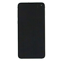 Дисплей (екран) Samsung G970 Galaxy S10e, З сенсорним склом, З рамкою, Amoled, Чорний