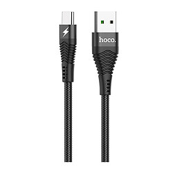 USB кабель Hoco U53 4A Flash, MicroUSB, 1.2 м., Черный