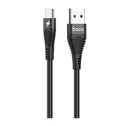 USB кабель Hoco U53 5A Flash, Type-C, 1.2 м., Черный