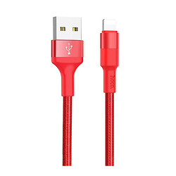 USB кабель Hoco X26 Xpress Charging Apple iPhone SE 2022 / iPhone 14 Pro Max / iPhone 14 Plus / iPhone 14 Pro / iPhone 14 / iPhone 13 Pro / iPhone 13 Mini / iPhone 13 / iPhone 13 Pro Max / iPhone 12 Mini / iPhone 12 Pro Max, Lightning, 1.0 м., Красный