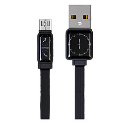 USB кабель Remax RC-113m Watch, Original, MicroUSB, 1.0 м., Черный
