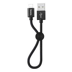 USB кабель Hoco X35 Premium Charging Apple iPhone SE 2022 / iPhone 14 Pro Max / iPhone 14 Plus / iPhone 14 Pro / iPhone 14 / iPhone 13 Pro / iPhone 13 Mini / iPhone 13 / iPhone 13 Pro Max / iPhone 12 Mini / iPhone 12 Pro Max, Lightning, 0.25 м., Чорний