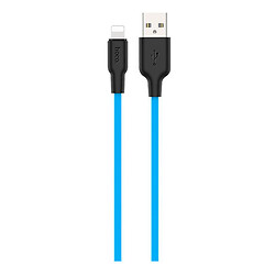 USB кабель Hoco X21 Silicone Apple iPhone SE 2022 / iPhone 14 Pro Max / iPhone 14 Plus / iPhone 14 Pro / iPhone 14 / iPhone 13 Pro / iPhone 13 Mini / iPhone 13 / iPhone 13 Pro Max / iPhone 12 Mini / iPhone 12 Pro Max, Lightning, 1.0 м., Черный