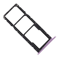 Держатель SIM карты Huawei Honor 8x, С разъемом на карту памяти, Фиолетовый