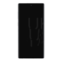 Дисплей (екран) Samsung N970 Galaxy Note 10, З сенсорним склом, З рамкою, Amoled, Срібний