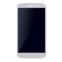Дисплей (екран) Motorola XT1031 Moto G / XT1032 Moto G / XT1033 Moto G / XT1036 Moto G, З сенсорним склом, Білий
