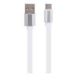 USB кабель Borofone BU8 Glory, MicroUSB, 1.2 м., Білий