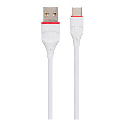 USB кабель Borofone BX17, Type-C, 1.0 м., Білий