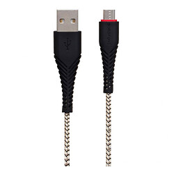 USB кабель Borofone BX25 Powerful, MicroUSB, 1.0 м., Чорний