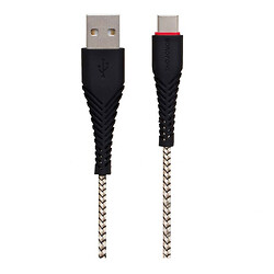 USB кабель Borofone BX25 Powerful, Type-C, 1.0 м., Чорний