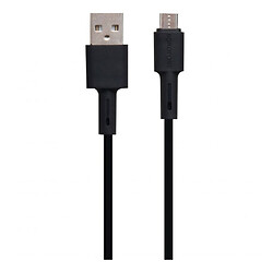 USB кабель Borofone BX31 Silicone, MicroUSB, 1.0 м., Черный