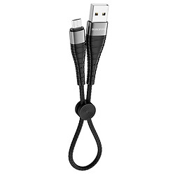 USB кабель Borofone BX32 Munificent, MicroUSB, 0.25 м., Чорний