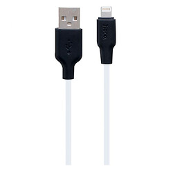 USB кабель Hoco X21 Plus Silicone Apple iPhone SE 2022 / iPhone 14 Pro Max / iPhone 14 Plus / iPhone 14 Pro / iPhone 14 / iPhone 13 Pro / iPhone 13 Mini / iPhone 13 / iPhone 13 Pro Max / iPhone 12 Mini / iPhone 12 Pro Max, Lightning, 2.0 м., Чорний