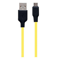 USB кабель Hoco X21 Plus Silicone, MicroUSB, 0.25 м., Черный