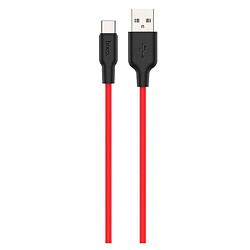 USB кабель Hoco X21 Plus Silicone, Type-C, 1.0 м., Чорний