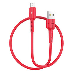 USB кабель Hoco X30 Star Charging, MicroUSB, Червоний