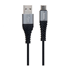 USB кабель Hoco X38 Cool, MicroUSB, Чорний
