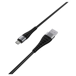 USB кабель Borofone BX32 Munificent, MicroUSB, 1.0 м., Чорний