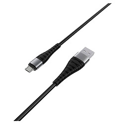 USB кабель Borofone BX32 Munificent, MicroUSB, 1.0 м., Черный