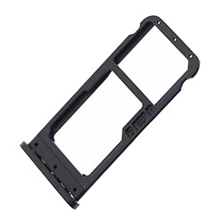 Держатель SIM-карты Nokia 6.1 Dual Sim, С разъемом на карту памяти, Черный