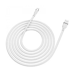 USB кабель Hoco U72 Forest Silicone, MicroUSB, 1.2 м., Білий