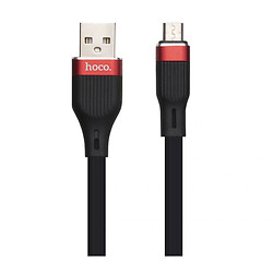 USB кабель Hoco U72 Forest Silicone, MicroUSB, 1.2 м., Черный