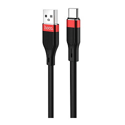USB кабель Hoco U72 Forest Silicone, Type-C, 1.2 м., Чорний