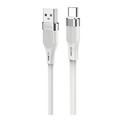 USB кабель Hoco U72 Forest Silicone, Type-C, 1.2 м., Белый
