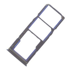 Держатель SIM карты Samsung A920 Galaxy A9, С разъемом на карту памяти, Синий