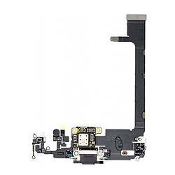 Шлейф Apple iPhone 11 Pro Max, З роз'ємом на зарядку, З мікрофоном, Сірий